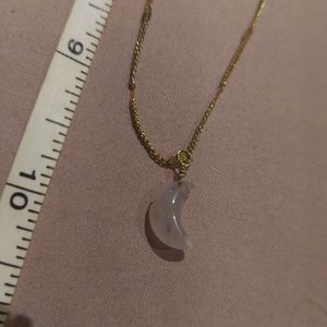 White Quartz Chain Necklace